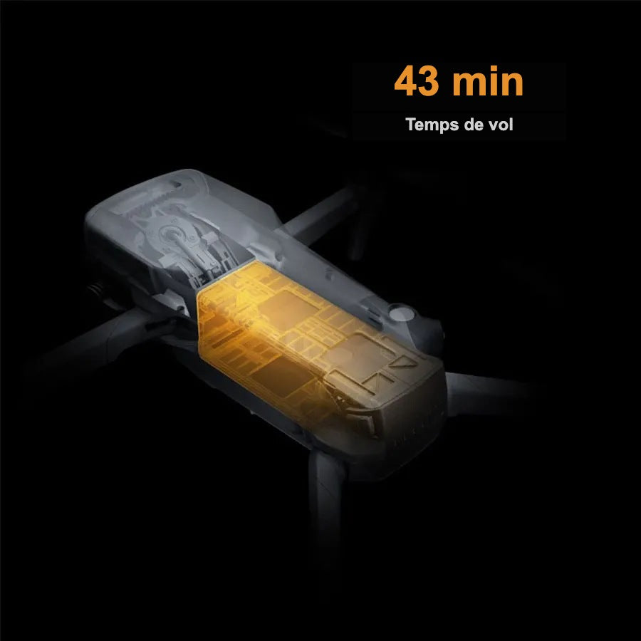 Batterie modulaire : jusqu'à 43 minutes de temps de vol