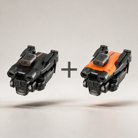 Lot de 2 — Noir + Orange